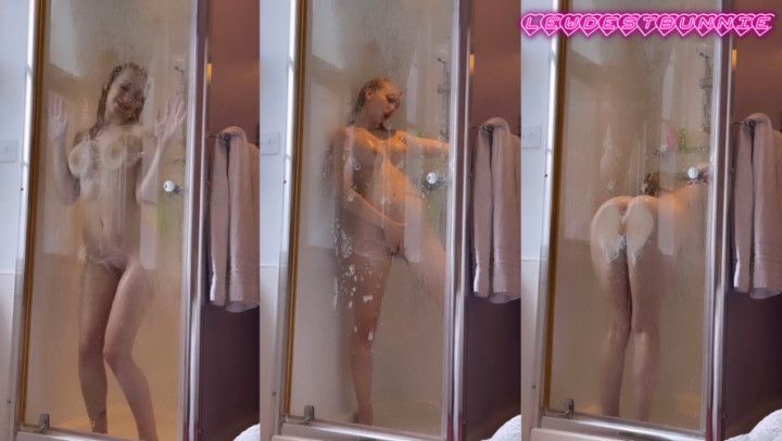 weird hotel shower turns taboo tease