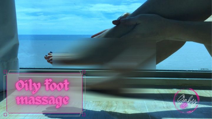 Oily foot massage