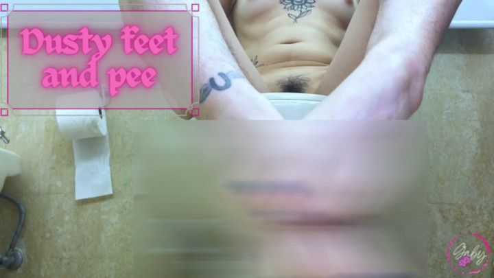 POV my feet in your face while I pee