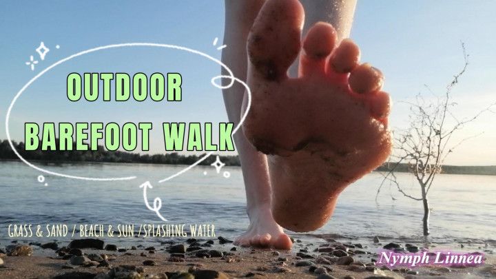 Outdoor barefoot walk