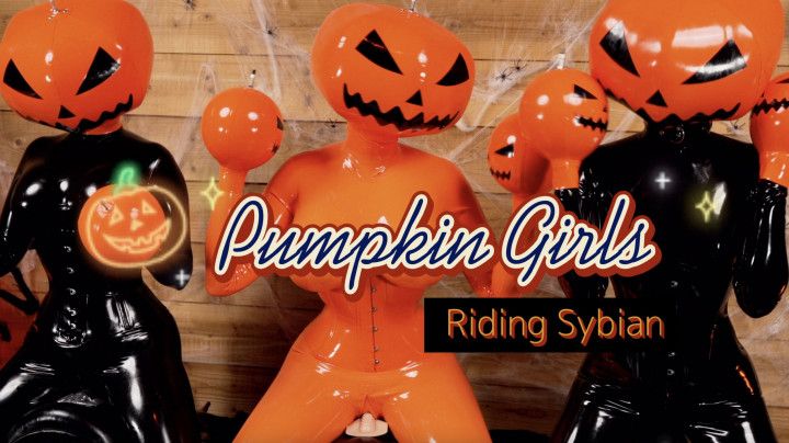 Pumpkin Girls riding Sybian