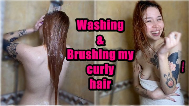 I wash my curly red hair