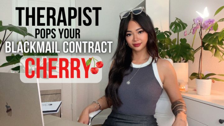 Therapist-Pops Your Blackmail Contract Cherry