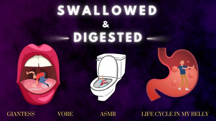 Swallowed &amp; Digested Giantess Vore ASMR