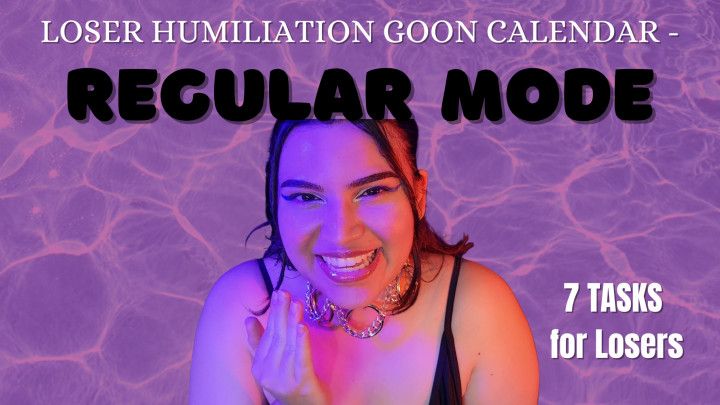 Loser Humiliation Calendar - 1 Week of Regular Loser Tasks