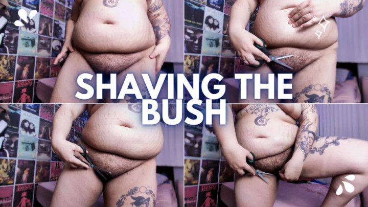 BBW Shaving the Bush