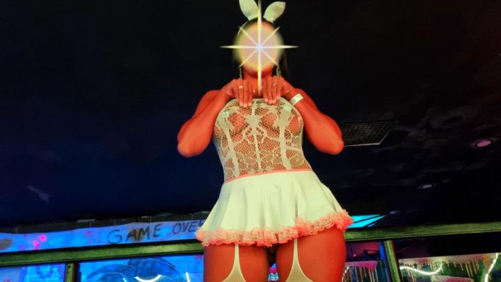 PLAYBOY BUNNY GIRL COSTUME AT DISCO