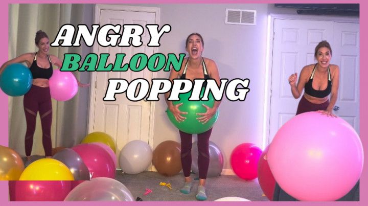 Angry Mommy POPS All of Your Large Balloons