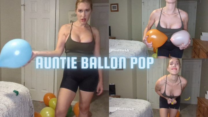 Auntie Pops You Balloons on her Tits