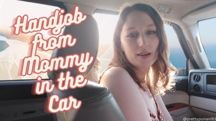 Handjob from Mommy in the Car