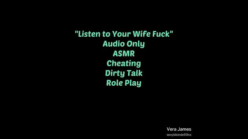 Listen to Your Wife Fuck ASMR Audio Only