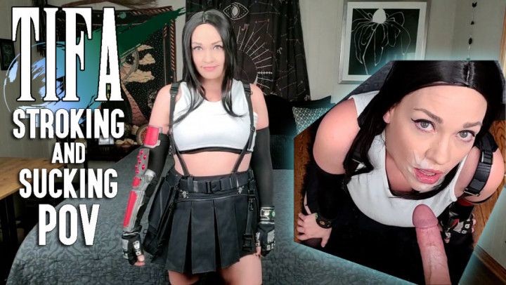 Tifa Gives Hot Blowjob At Costume Party