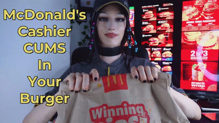 Horny McDonald's Cashier CUMS In Your Burger