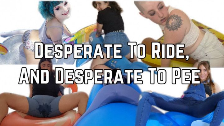 Pee Desperation While Humping Inflatables With Friends