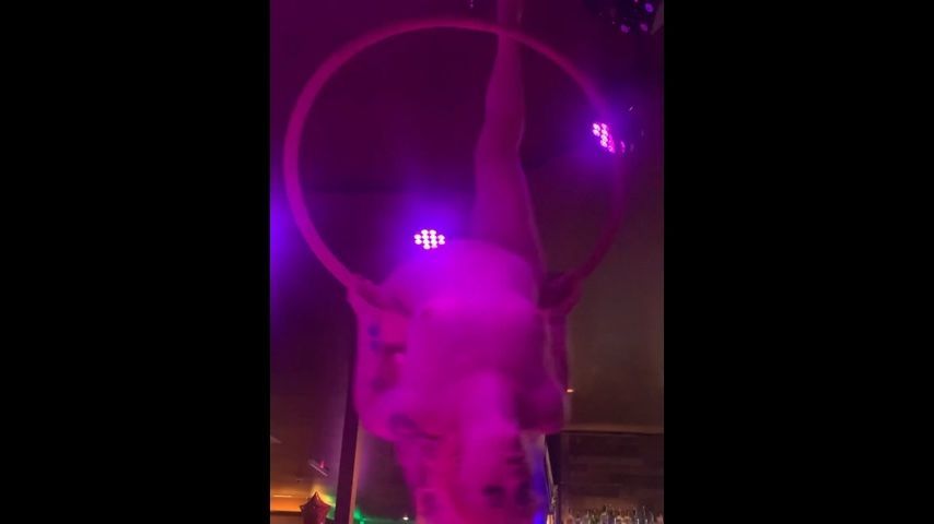 Suspended Hoop Striptease