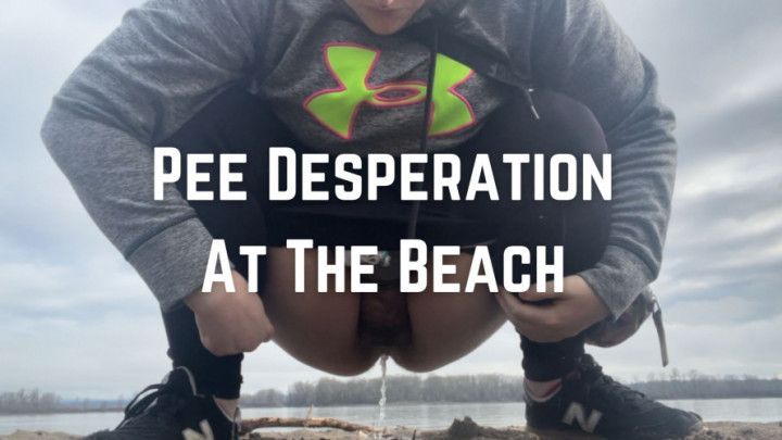 Desperate To Pee At The Beach