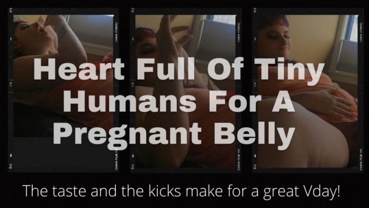 Pregnant MILF Eats Heart Full of TInys