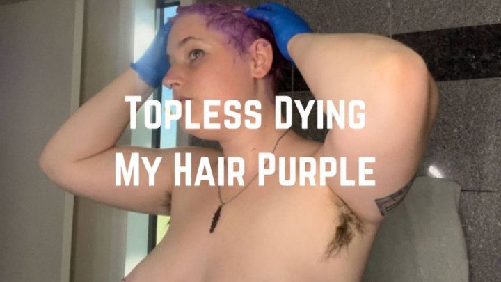 Dyeing My Buzz Cut Purple