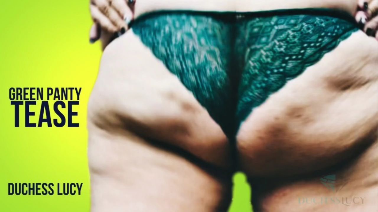 Green Panty Tease