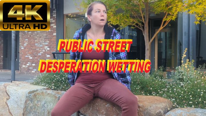 Public Street Desperation Wetting 4K UHD