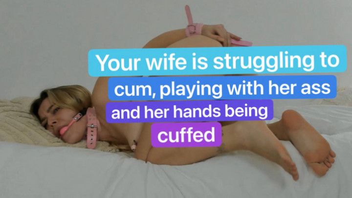After cum denial eager to get orgasm in each possible way