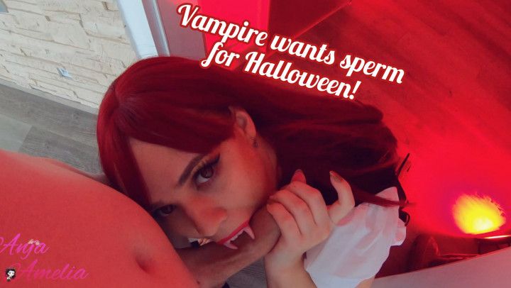 Vampire wants sperm for Halloween