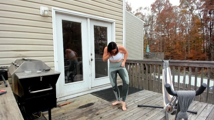 Prank turns into milf pants wetting