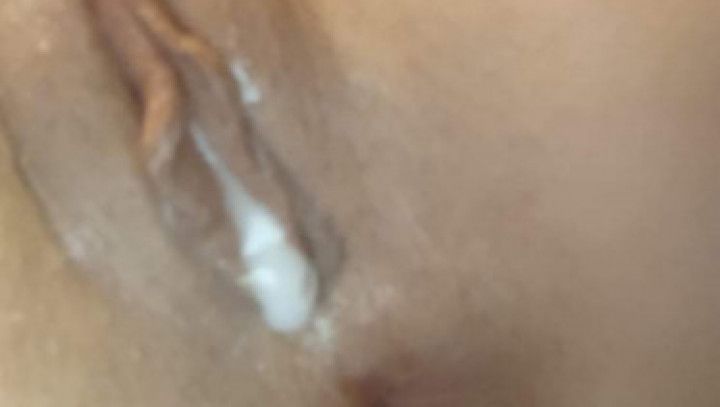 Close up Creampie from my Slave