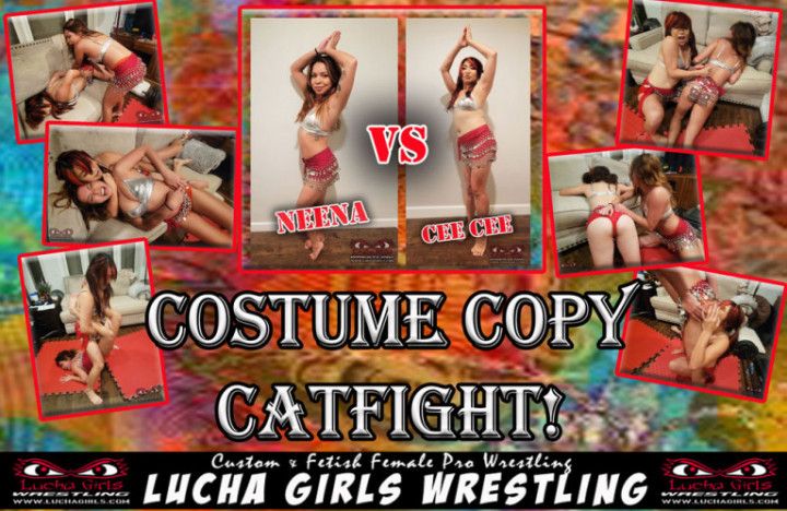 1286-Costume Copy Catfight - Fantasy Wrestling