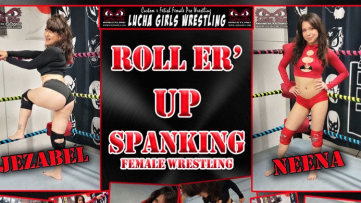 1298-Roll Er Up Spanking - Fantasy Wrestling