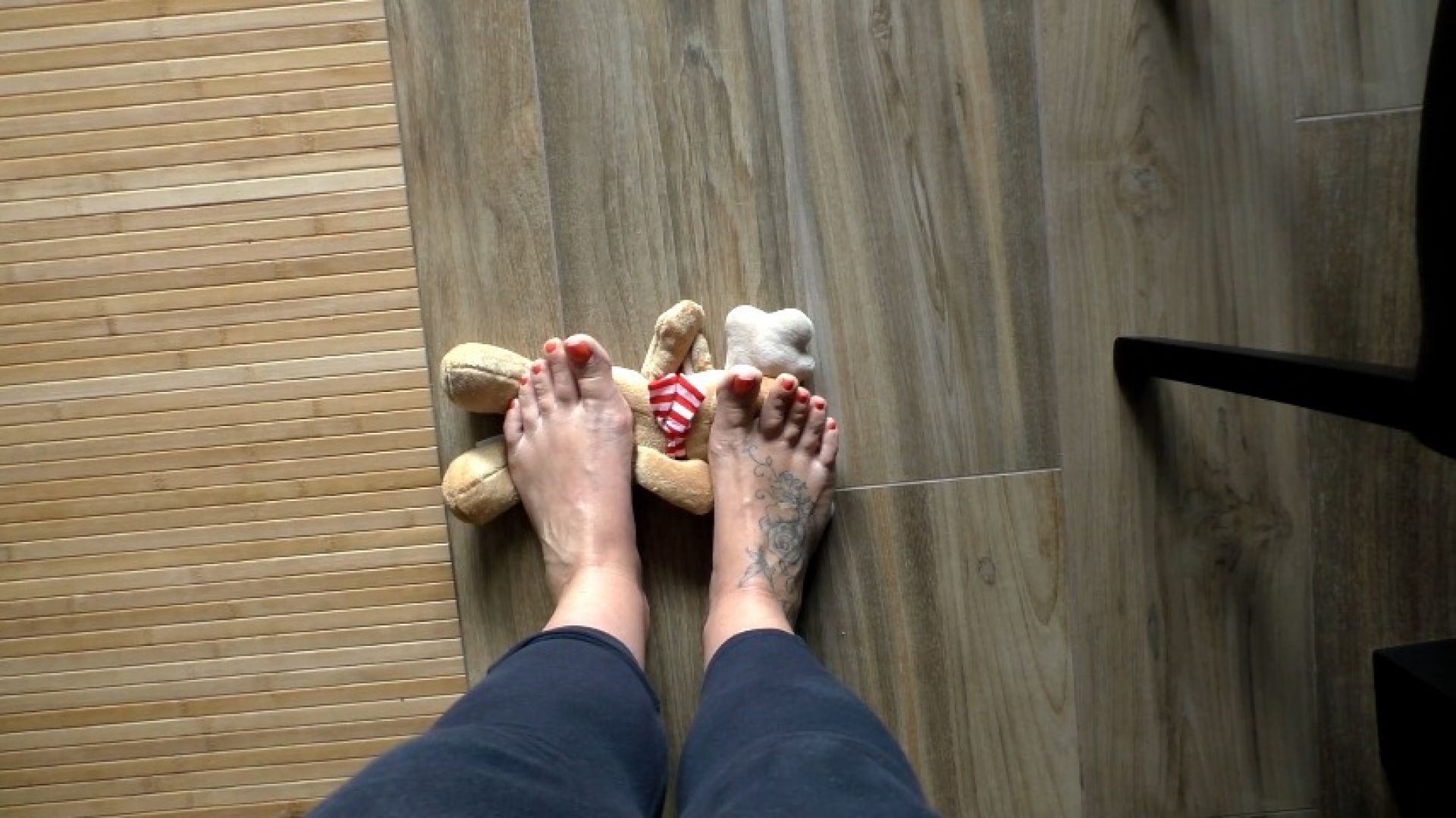 Trampling plush toy pov barefoot size 12 feet