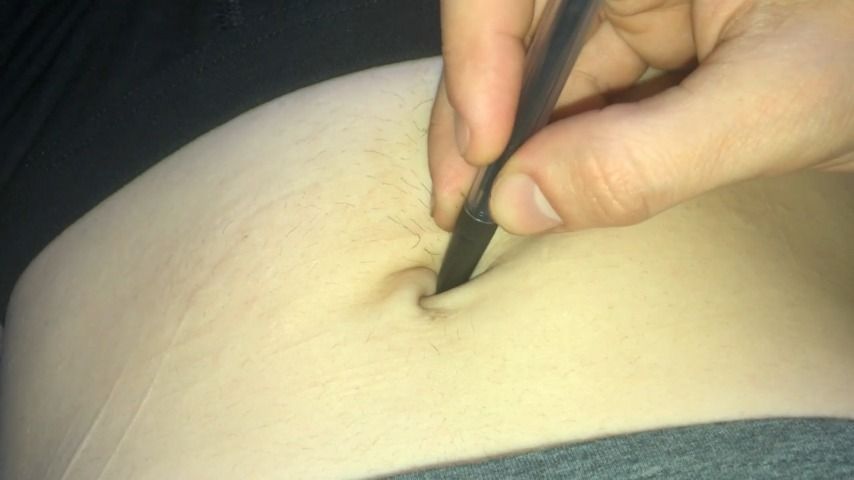 Navel Poking with Various Items