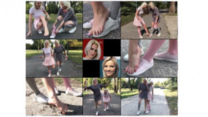 Amydouxxx &amp; Zazie One Bare Foot Hopping