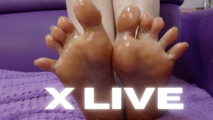 OMG! feet with oil lotion - Amazing