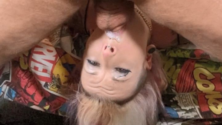 Brat Rough Upside Down Throat Fuck &amp; Facial