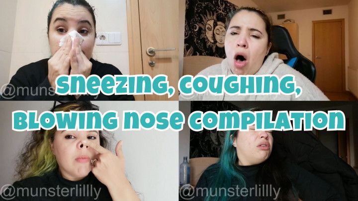 Sneezing, Coughing, Nose Blowing Compilation