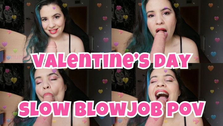 Valentine's Day POV Slow And Sensual Blowjob