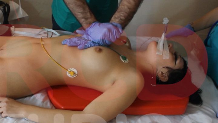 Vanessa in ICU CPR RESUS DEFIB INTUB