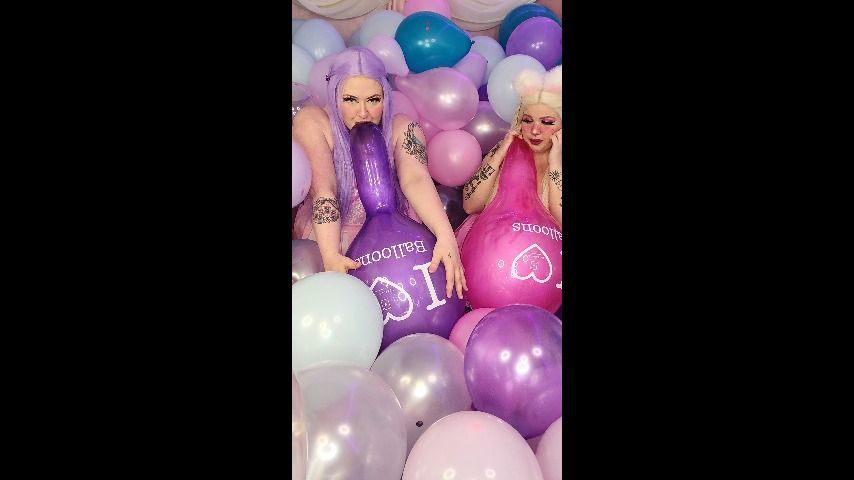 Pastel Looners Blow&amp;Pop in Balloon Room