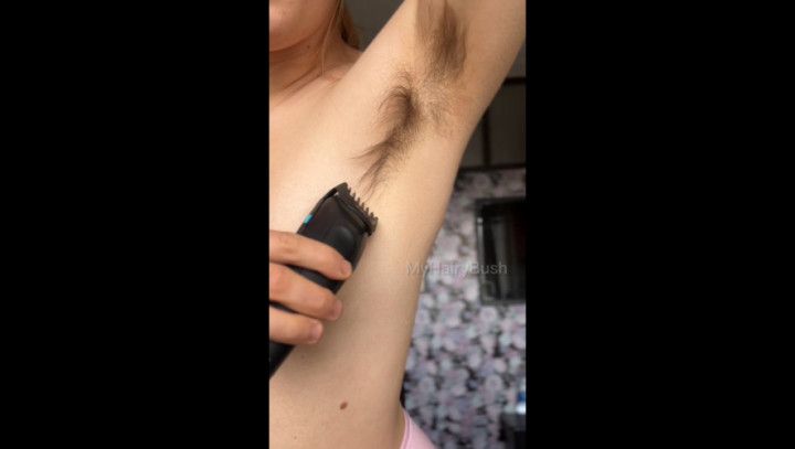 Trimming my armpit hair