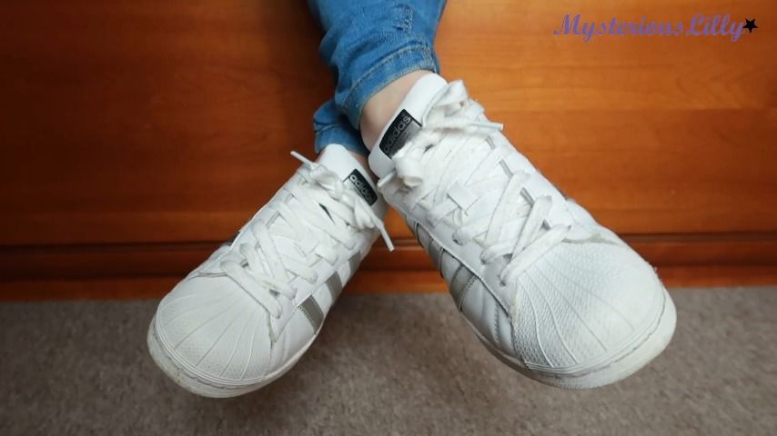 White sneakers