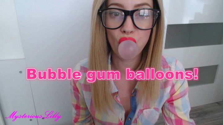 Bubble gum balloons