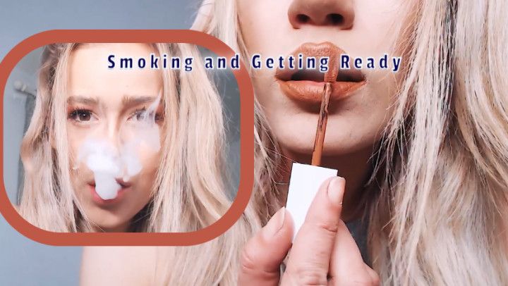 Smoking Fetish -  Vaping While Getting Ready