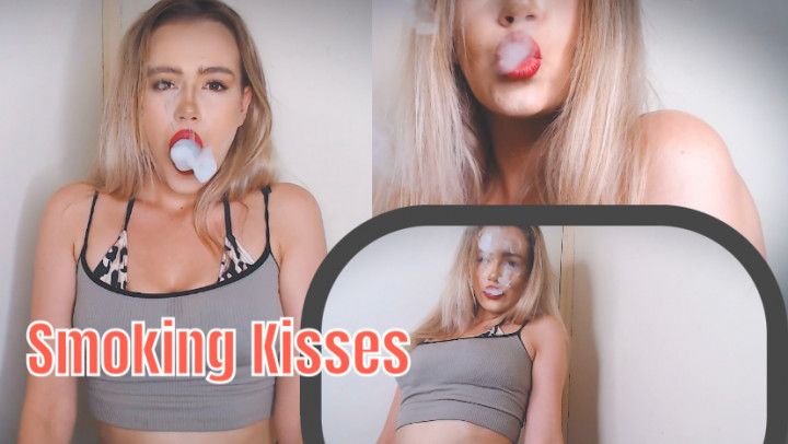 Smoking Kisses With Blueberry Vape