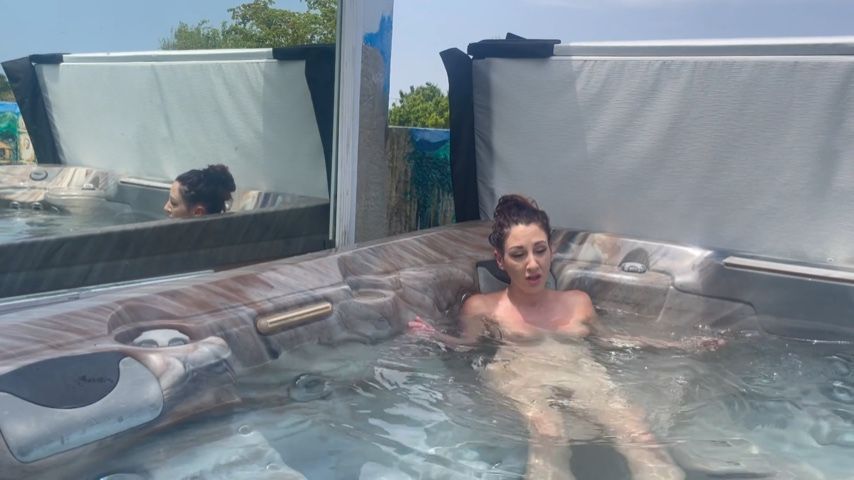 masturbating in the jacuzzi