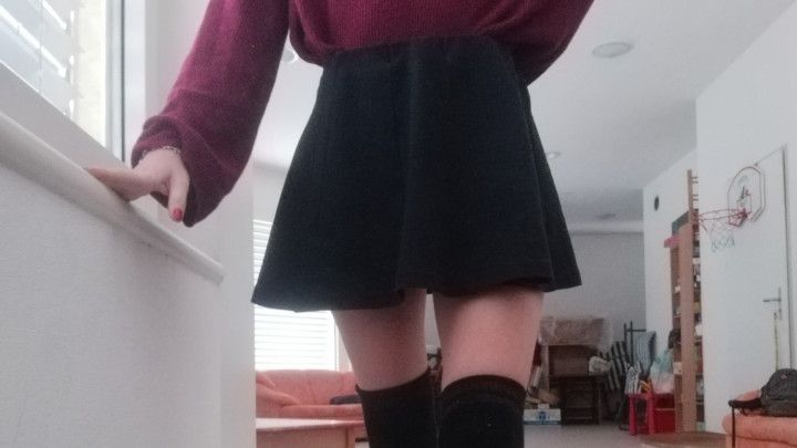 school girl outfit masturbation