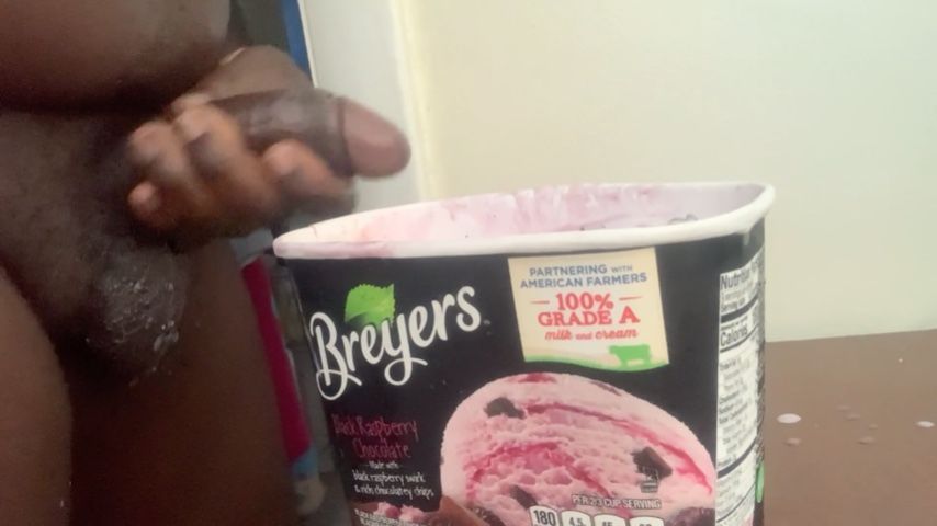 Me Jerking Off And Cum In Ice Cream