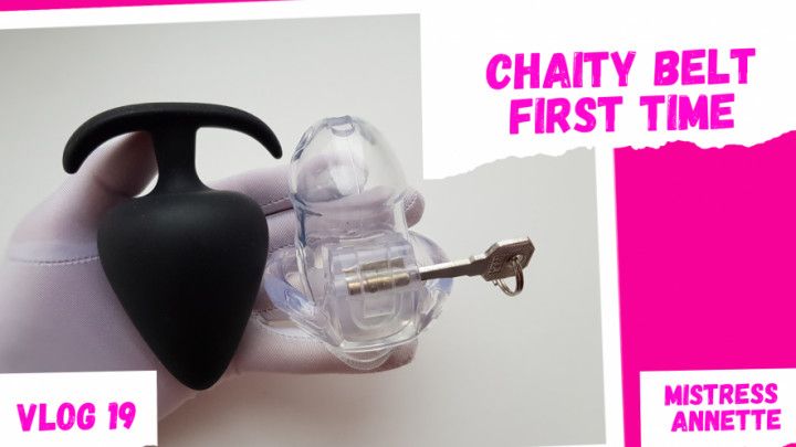 CHAITY BELT FIRST TIME. Chastity Cage