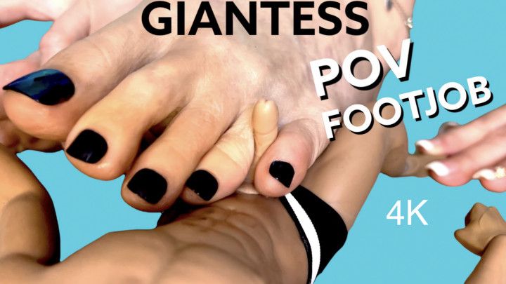 Giantess POV Footjob Toejob in 4K