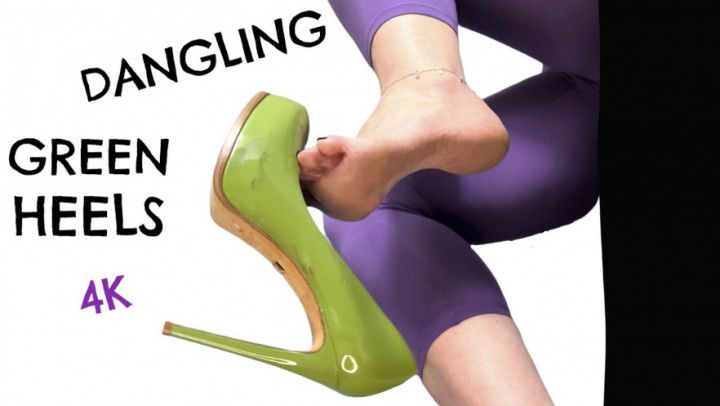 Dangling Green Heels in 4K